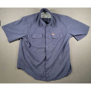 Orvis Shirt Mens 2XL Blue The Classic Collection Double Pockets Fishing Outdoor